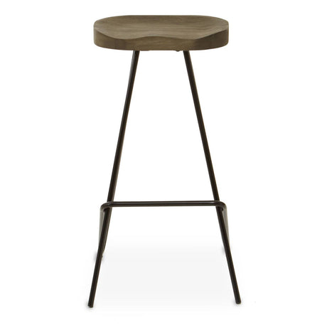 Industrial Metal Frame Bar Stool