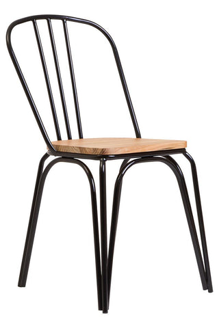 Modern Elm Wood Dining Chair