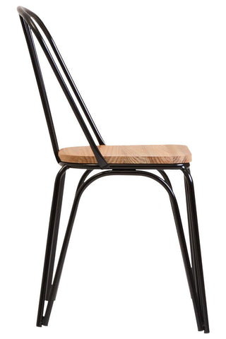 Modern Elm Wood Dining Chair