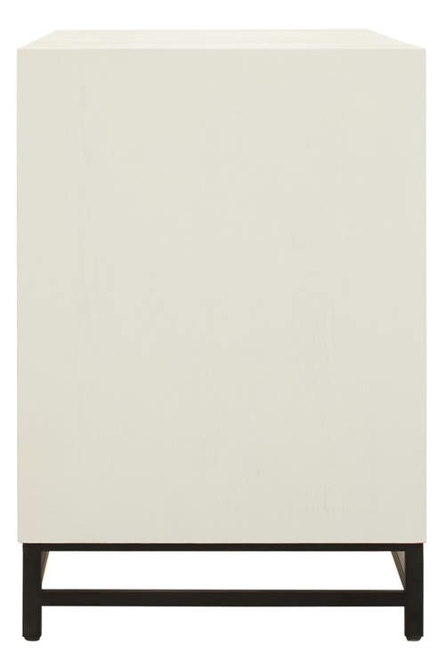 Lombok Wood Pattern Door Sideboard - Geometric Elegance