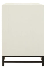 Lombok Wood Pattern Door Sideboard - Geometric Elegance