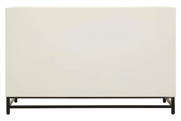 Lombok Wood Pattern Door Sideboard - Geometric Elegance