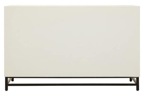 Lombok Wood Pattern Door Sideboard - Geometric Elegance