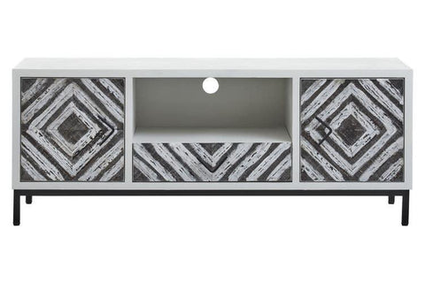 Geometric Front Media Storage Unit