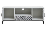 Geometric Front Media Storage Unit