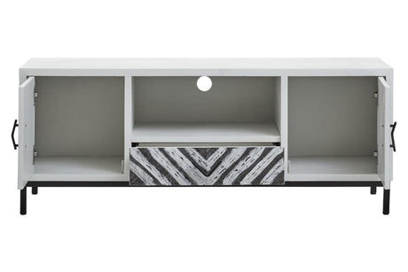 Geometric Front Media Storage Unit