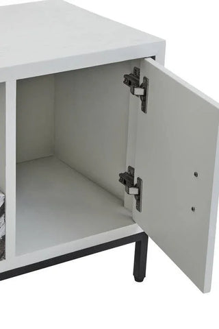 Geometric Front Media Storage Unit