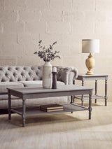 Slate Grey Rustic Side Table