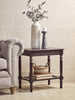 Antique Black Cane Side Table