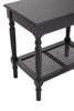 Antique Black Cane Side Table