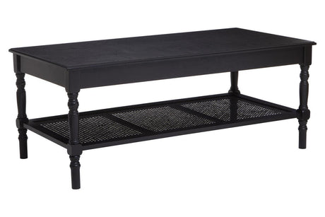 Black Cane Coffee Table