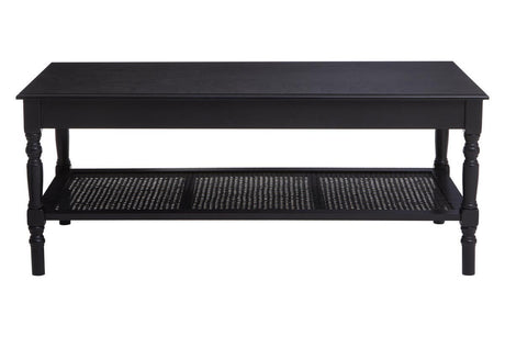 Black Cane Coffee Table