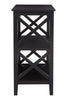 Black Wood X-Frame Bookcase