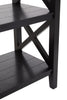 Black Wood X-Frame Bookcase