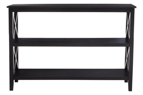 Black Wood X-Frame Bookcase