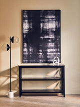 Black Wood X-Frame Bookcase
