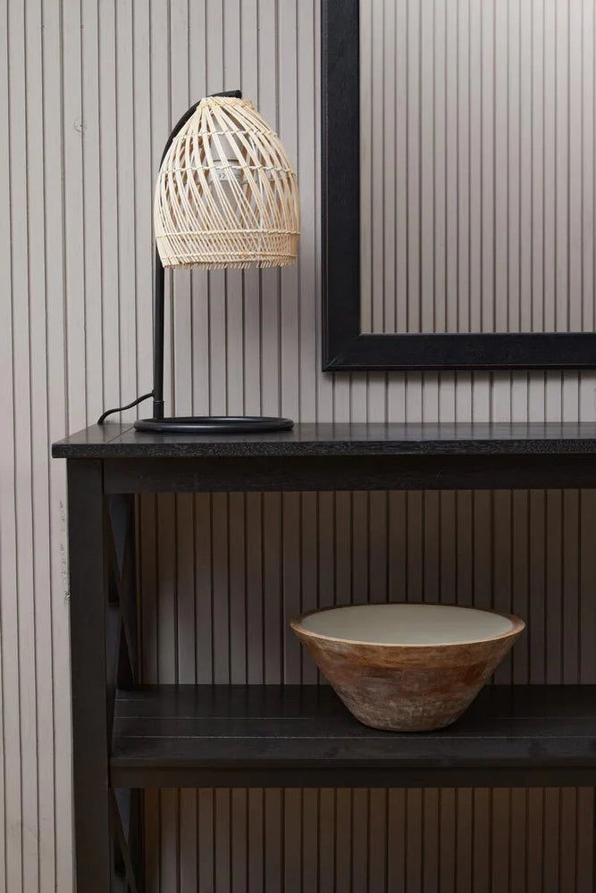 Black Wood X-Frame Bookcase