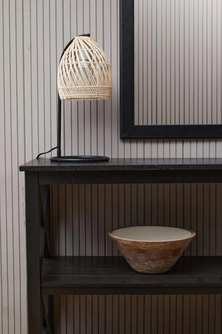 Black Wood X-Frame Bookcase