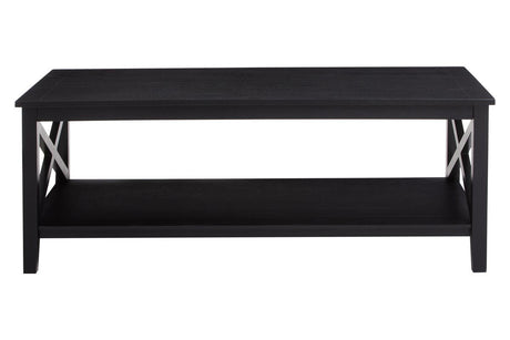 Sophisticated Black Wood Coffee Table