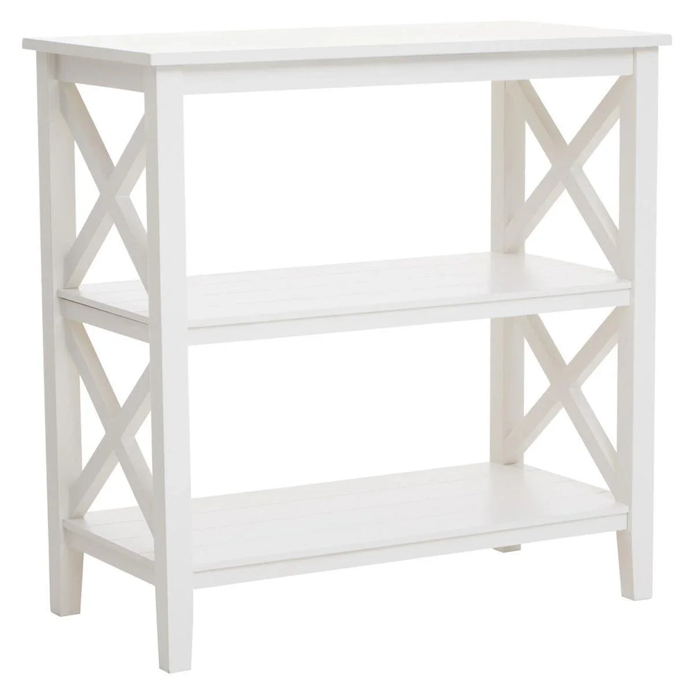 Ivory X-Frame Bookcase