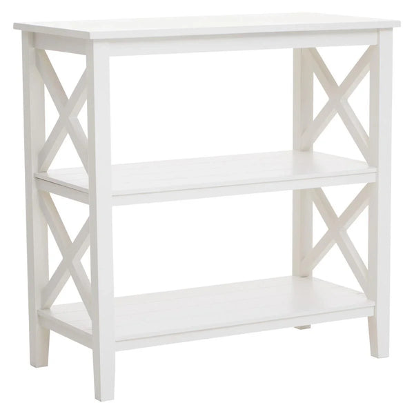 Ivory X-Frame Bookcase