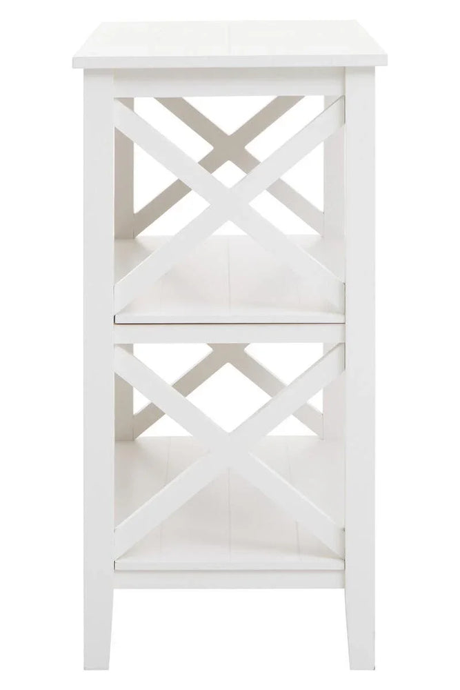Ivory X-Frame Bookcase