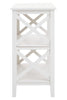 Ivory X-Frame Bookcase