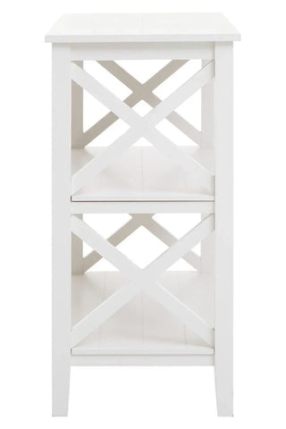 Ivory X-Frame Bookcase