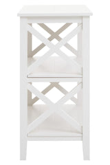 Ivory X-Frame Bookcase