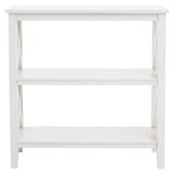 Ivory X-Frame Bookcase