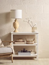 Ivory X-Frame Bookcase