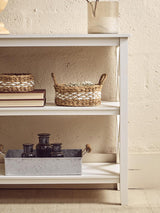 Ivory X-Frame Bookcase