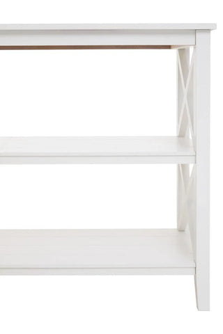 Ivory X-Frame Bookcase