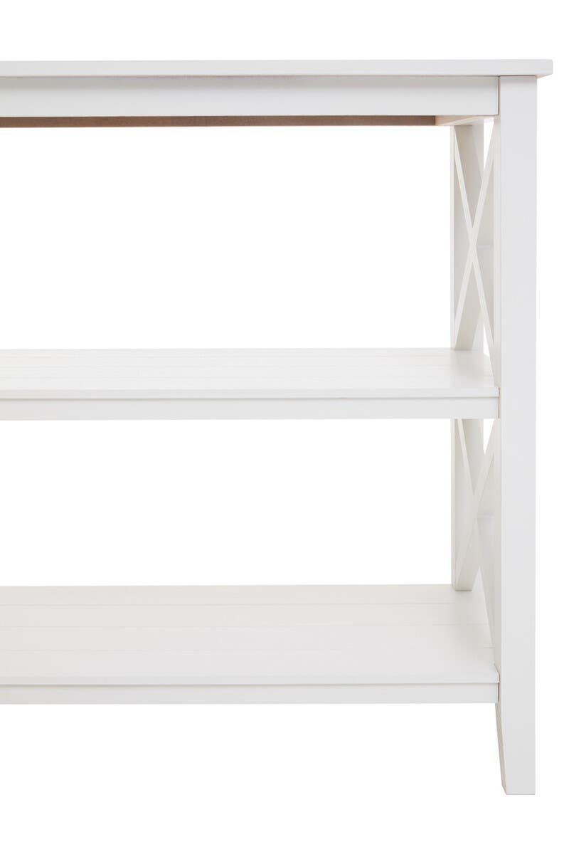 Ivory X-Frame Bookcase