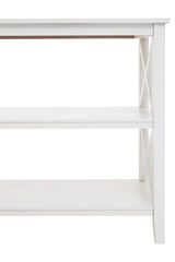Ivory X-Frame Bookcase