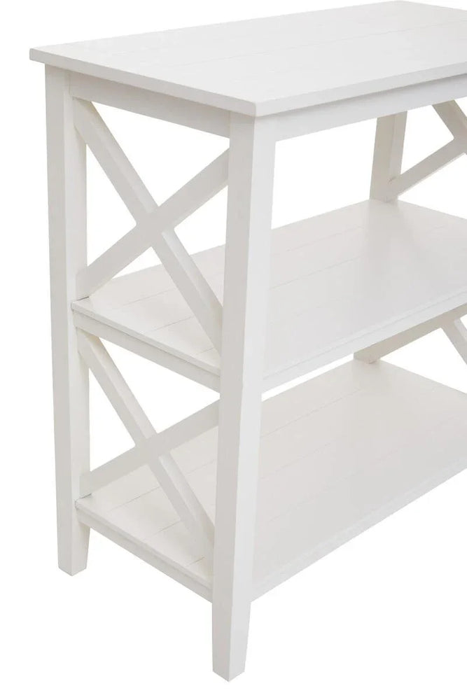 Ivory X-Frame Bookcase