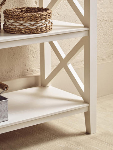 Ivory X-Design Bookcase