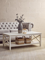 Ivory Wood X Coffee Table