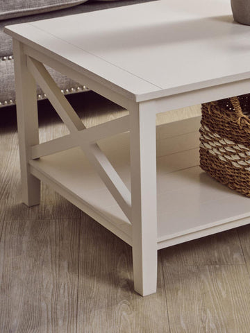 Ivory Wood X Coffee Table