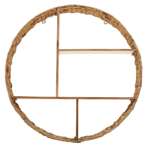 Hyacinth Round Wall Shelf