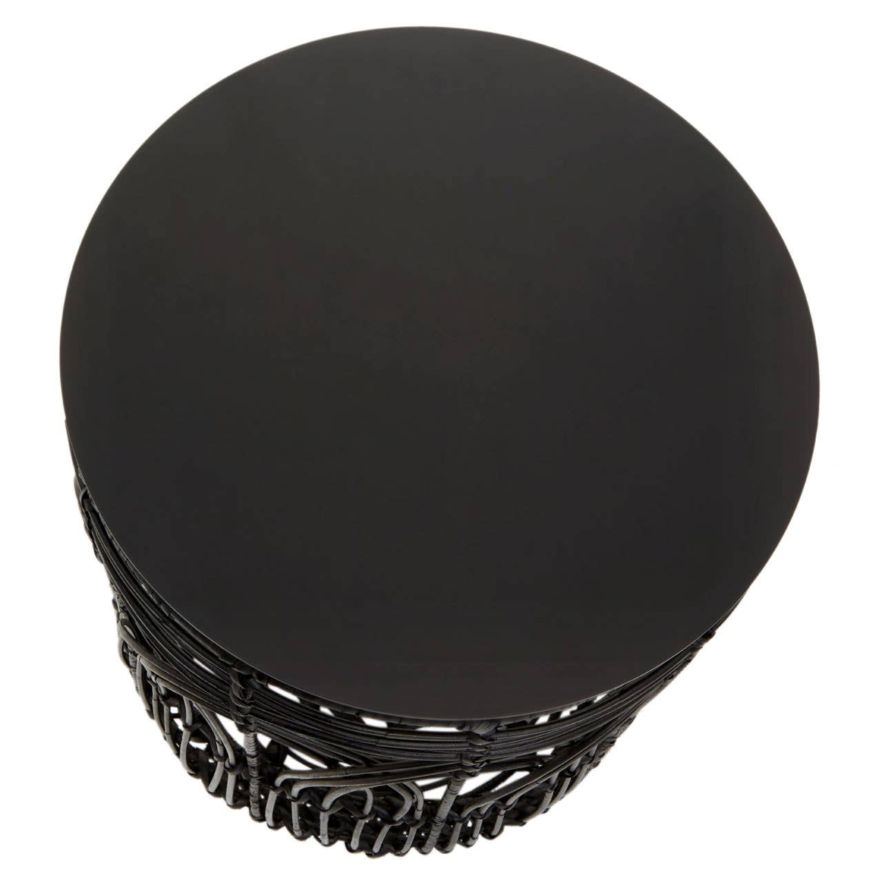 Rattan Round Stool Table