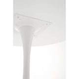Laila White Tulip Dining Table