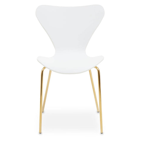 Modern White and Gold Chair