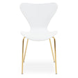 Modern White and Gold Chair