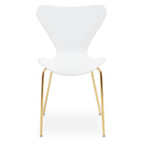 Modern White and Gold Chair