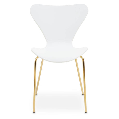 Modern White and Gold Chair