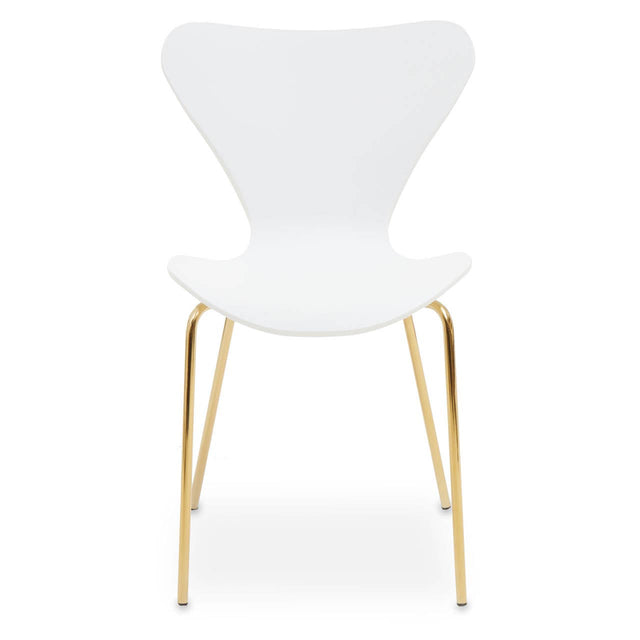 Modern White and Gold Chair