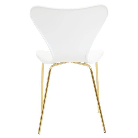Modern White and Gold Chair