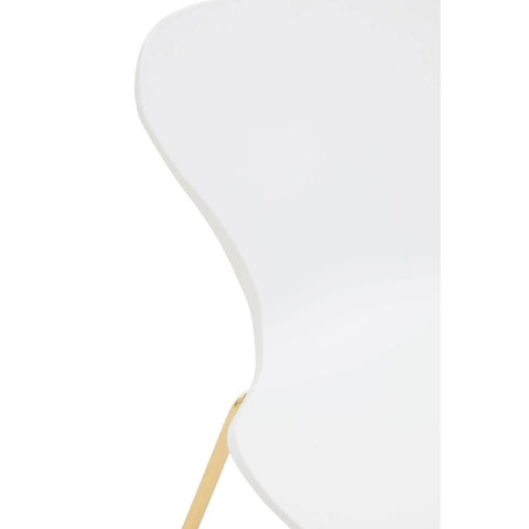 Modern White and Gold Chair