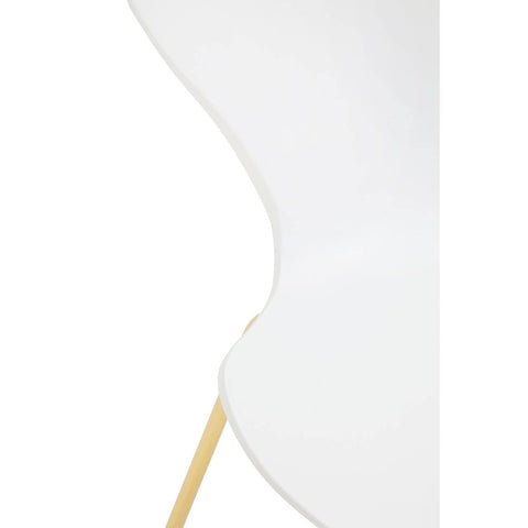 Modern White and Gold Chair